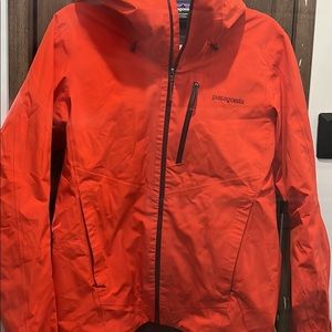Womens Red Patagonia Windbreaker Jacket, Size Medium